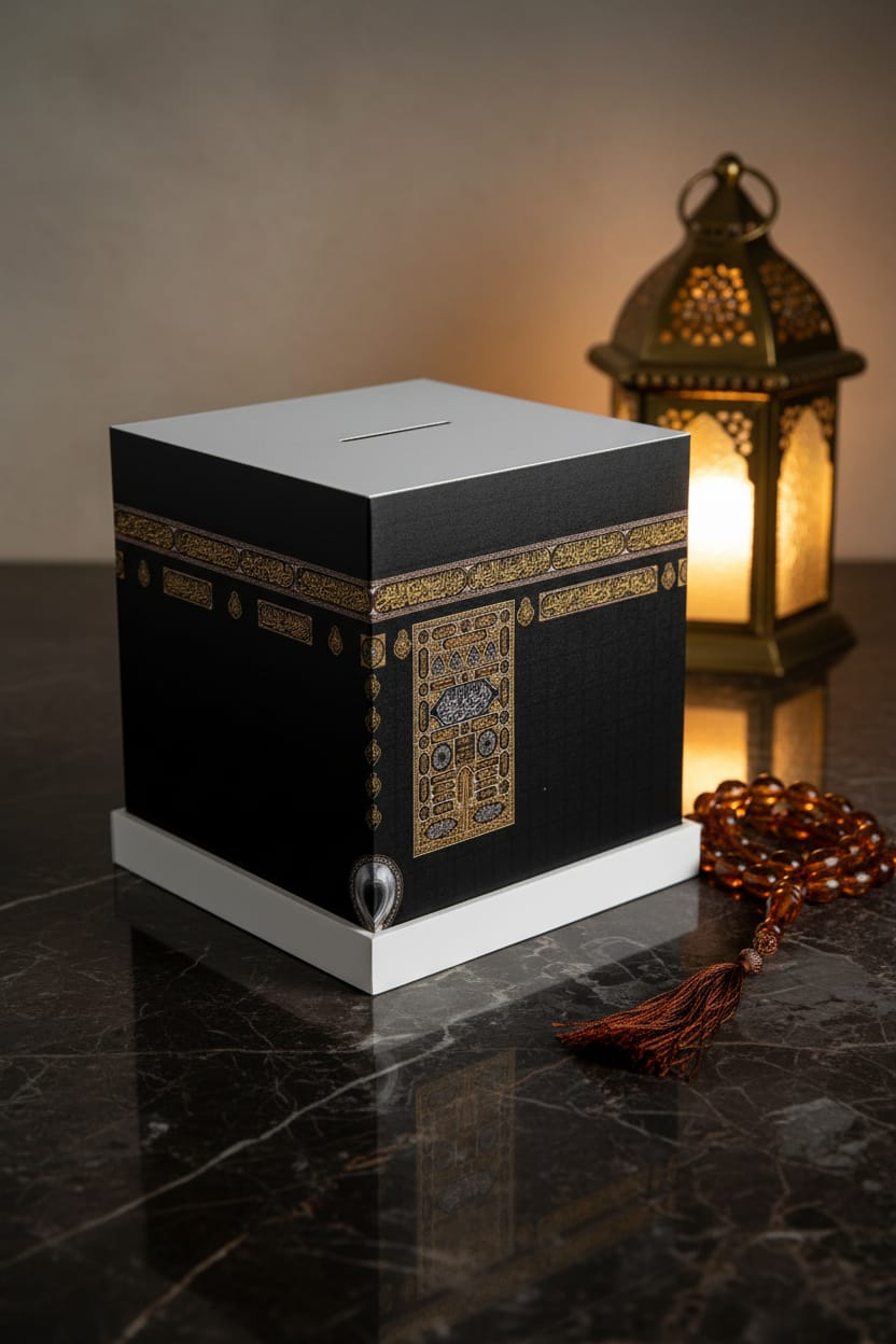 Islamische Sparkasse in Form der Kaaba – Stilvolles Spardosen-Design