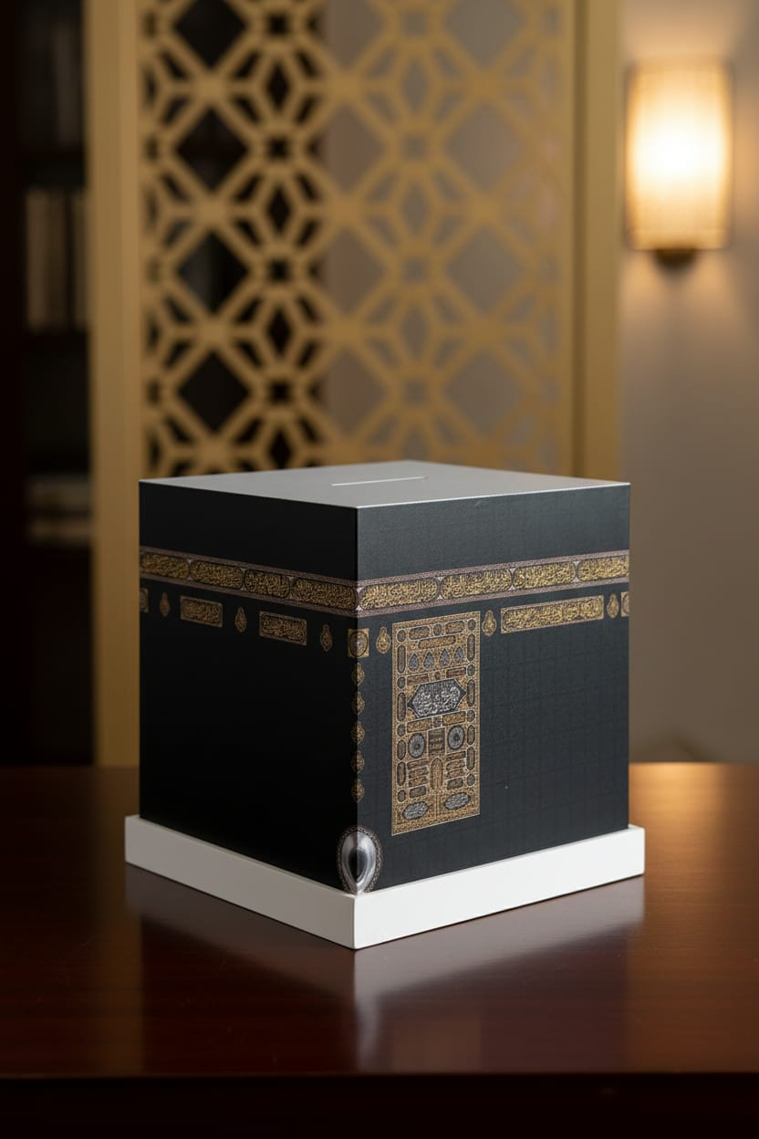Islamische Sparkasse in Form der Kaaba – Stilvolles Spardosen-Design